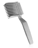 KGDUYC 1 Stück Friseurkamm für Männer, Fade, speziell entworfener Stil, professionelle Haarschneidehilfe, gebogene Positionierung, Bartstyling und entwickelte Koteletten