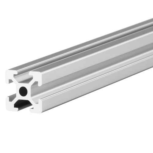 Konstruktionsprofil 20x20mm im Zuschnitt, Nut 6, Typ-I, 1-2 Meter, System-, Montage-, Vierkant-, Alu Profil (1, SILBER ELOXIERT, 20 x 20mm (1 Meter))