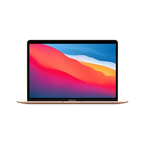 2020 Macbook Air mit Apple M1 Chip (13-zoll, 16GB RAM, 512GB SSD Kapazität) (QWERTY English) Gold (Generalüberholt)