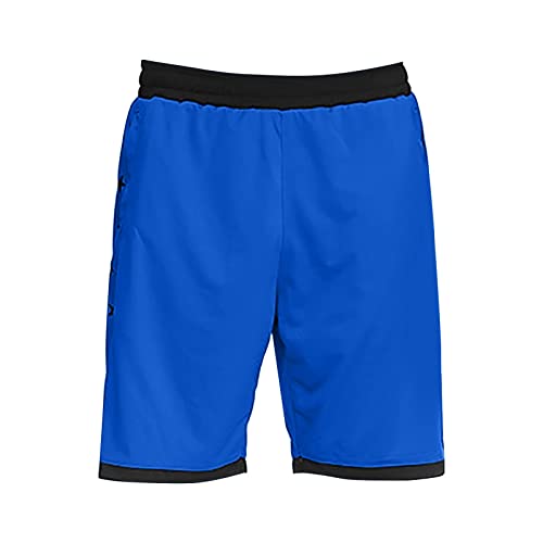 Generisch Mehrfarbige Sommer-Freizeitoveralls für Herren für Outdoor-Fitness, Camping, Bergsteigen Leggings Mit Motiven (Blue, L)