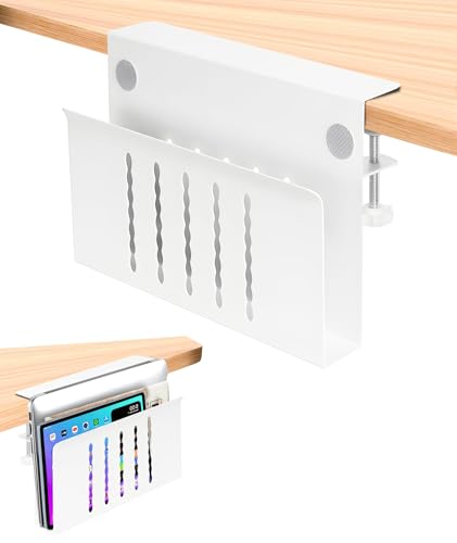 CnosDB Schreibtisch Seitenaufbewahrung, Desk Side Storage notebook laptop aufbewahrung schreibtisch Kein Bohrer Kabelmanagementfach Aus Stahl laptop halterung schreibtisch Für BüRo Zuhause