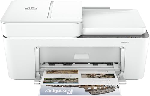 HP DeskJet 4220e Multifunktionsdrucker, 3 Monate gratis drucken mit HP Instant Ink inklusive, HP+, Drucker, Kopierer, Scanner, Mobiler Faxversand, WLAN, Automatische Dokumentenzuführung, Weiß