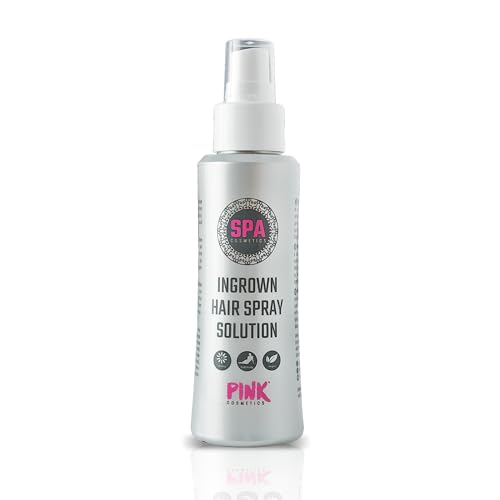 PINK Ingrown Hair Spray Solution - Ideal nach Waxing, Sugaring und Rasur - Bei eingewachsenen Haaren und Rasurbrand - Geeignet für den gesamten Körper insbesondere Gesicht, Achseln und Intimbereich