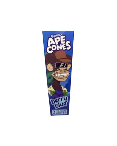 G-Rollz - Ape Cones - bored grape - 3 Pre-Rolled Cones mit Squeeze-Filter (Blaubeere)