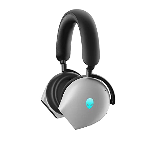 Alienware Tri-Mode Wireless Gaming Headset | AW920H (Lunar Light), White, 17.4 cm