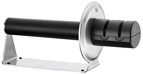WMF Gourmet Messerschärfer, Keramikscheiben, 2 Stufen, zum Vor- und Nachschleifen, sichere Handhabung
