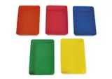 TimeTEX Materialschalen, blau, pink, gelb, orange und grün, 150 x 250 x 45 mm