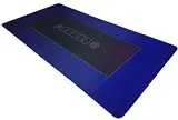 Bullets Playing Cards Profi Pokermatte Blau in 160 x 80cm eigenen Pokertisch - Deluxe Pokertuch – Pokerteppich – Pokertischauflage