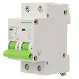 Electric Fehlerstromschutzschalter, 2-poliger Leitungsschutzschalter, 20A 2-poliger Batterieunterbrecherschutz für thermische magnetische Auslösung, AC-Trennschalter