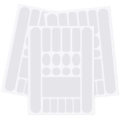 LPZMPZ 3 Stück Rahmenschutzfolie Fahrrad Aufkleber Rahmen Schutz Carbon Aufkleber Lackschutzfolie Fahrrad Schwarz Matt Fahrrad, für Rahmenschutz Mountainbike Rennrad (transparent)