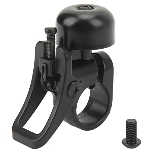 Alomejor Elektrische Scooter-Klingel, Schwarze, Laute, Kleine Hupe aus Aluminiumlegierung für Pro PRO2 1S Lite Scooter