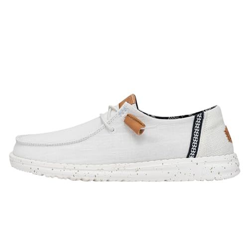 Hey Dude Wendy Washed Canvas - Womens Shoes - White - Size EU 43