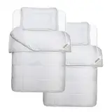 Julido 4-Jahreszeiten Doppel-Kinderbett Set 2X Kuschelige Bettdecke 100x135 cm & 2X Kissen 40x60 cm, Weicher Mikrofaserbezug, Leicht, Strapazierfähig & Öko-Tex 100 Zertifiziert