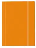 VELOFLEX 4442330 - Sammelmappe Velocolor, DIN A4, Eckspannermappe, Ordnungsmappe, Zeichenmappe, orange, 1 Stück