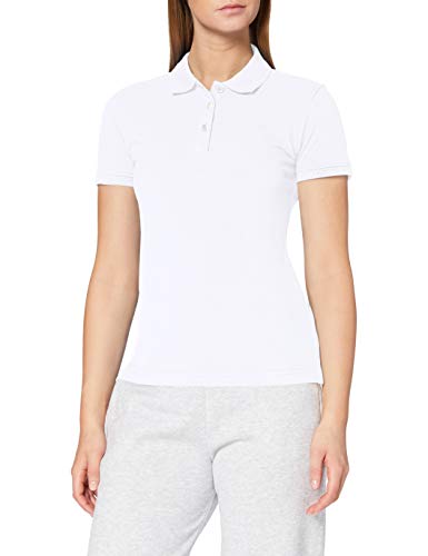 CliQue Damen Regular Fit Poloshirt,weiß, 34 EU (Herstellergröße:X-Small)