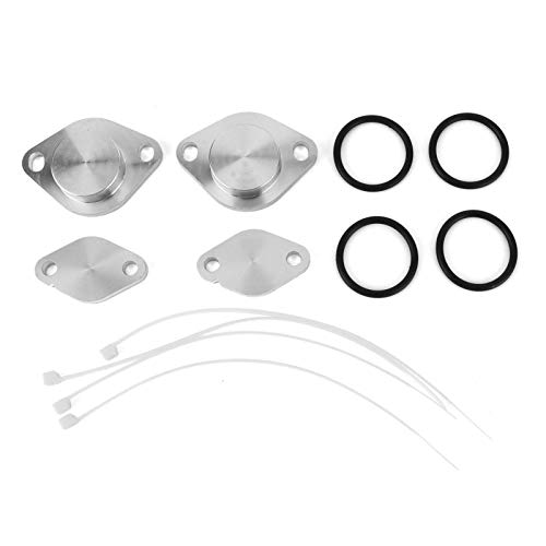 EGR-Kit, EGR-Verschlussplatte, EGR-Entfernungskit X8R0021, Passend für Discovery 3 Sport TDV6, Verbessert die Kraftstoffeffizienz, Reduziert Abgase mit O-Ringen, Einfache