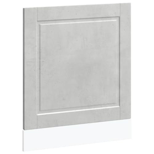 vidaXL Geschirrspülerblende Porto Betongrau 60x1,5x67 cm Holzwerkstoff, Geschirrspüler Frontblende, Geschirrspüler-Verkleidung, Geschirrspülerfront