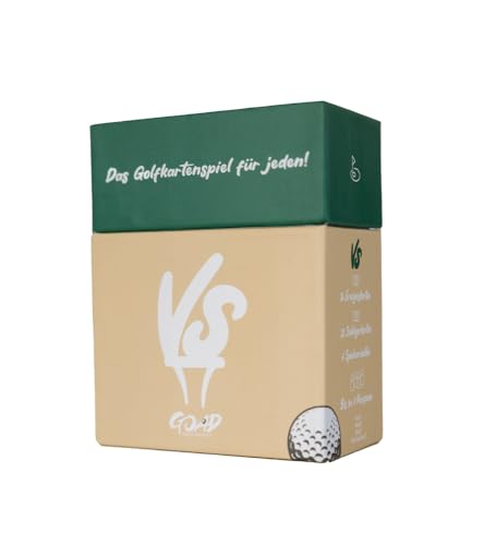 GOAD VS Golfkartenspiel – Das unterhaltsame Kartenspiel für den Golfplatz | Für alle Handicaps und Altersklassen | 68 Karten mit verrückten Challenges Golfer