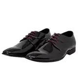 Smokies Lackschuhe Oliver mit Innenfutter aus Leder Herrenschuh Smokingschuhe, (43 EU Oliver Burgundy)