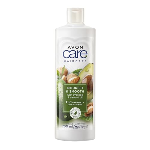 Avon Care 2 in 1 Shampoo & Spülung mit Avocado- und Mandelöl, 700 ml