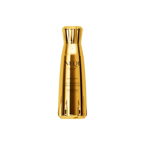 NEQI DIAMOND GLASS Hitzeschutz Spray All 180ml – Glanz-Spray für Alle Haartypen, Feuchtigkeitsschutz, Seidig Glatte Haare, Glass-Hair-Effekt, Hergestellt in Italien