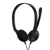 EPOS PC 8 USB On-Ear-Stereo Wired Headset mit Mikrofon, Kopfhörer mit Kabel, Inline-Lautstärke, Stummschaltung, Mikrofon-Rauschunterdrückung, Hochwertig, für Laptop, PC, Mac - Online-Anrufe Unterric