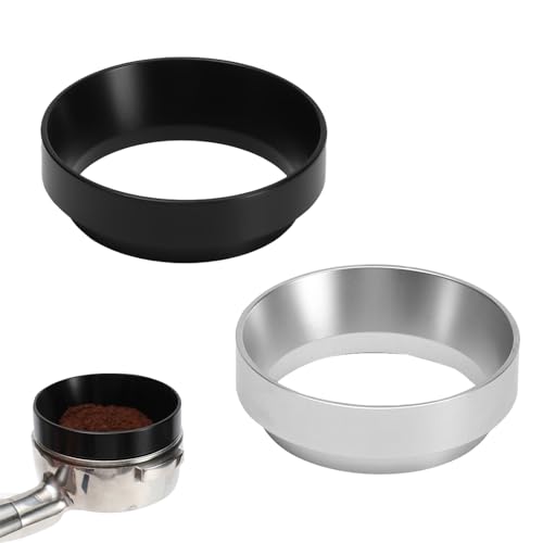 VARKAGE 2 Stück Kaffee Dosierring 58mm, Dosing funnel 58mm, Espresso Trichter Magnetic Dosiertrichter Siebträger aus Aluminium Siebträger Dosierring Espresso Zubehör für Barista Kaffeemaschine