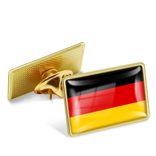 KOQAIIZ 2 Stück Anstecker Deutschlandfahne aus Metall Brosche Pin Deutsche Flagge Abzeichen Flagge Anstecknadelabzeichen Flagge Brosche Deutsche Karte Flagge Nationale Brosche