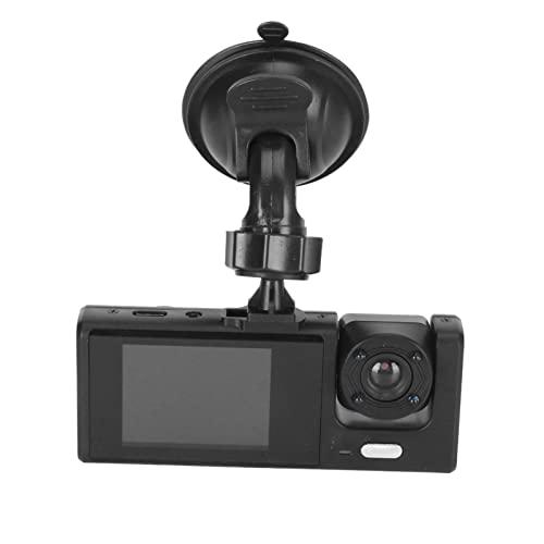Autofahrrekorder Super Night Notfallsparfunktion 170 Grad Winkel 3 Linsen Dash Kamera 1080p Triple Car Kamera 2 -Zoll -LCD -Bildschirm mit IR -Nachtsicht für