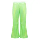 Jhaoyu Unisex Kinder Tanzhose Modern Rumba Jazzpants Glockenhose Glänzende Schlaghose 70er Party Hose Locker Yoga Fitness Performance Tanzkleidung Leuchtendes Grün 122-128