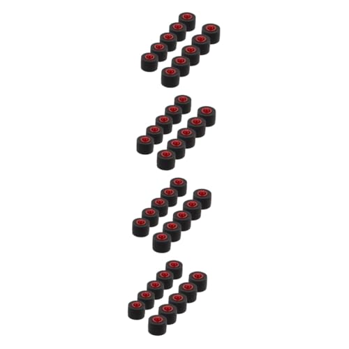 Alasum 40 Stk Achsdruckrolle aus Kunststoff Kassettendeck Stereoanlagen flaschenzug Magnetband Reparatur der Andruckrolle des Recorder-Laufwerks Andruckrolle für Kassettenbandmaschinen