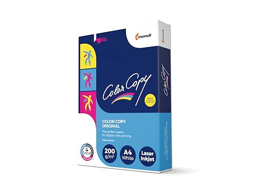 Color Copy Farblaserpapier hochweiß und glatt, 200 g/m², A4, 250 Blatt