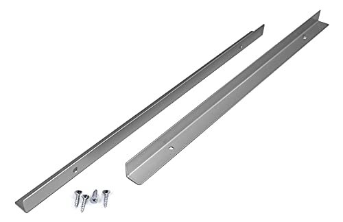Dampfschutzwinkel-Set 350 mm, silberfarbig/Wrasenschutzblech