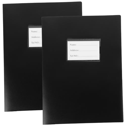 VILLFUL 2er Packung Dokumentenordner Mit Taschen Plastikordner Buchbindung Ordner Aus Pp Und Papier Für Büro Und Konferenzorganisation