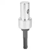 Erdbohrer Adapter Stecker Bohrmaschine Zubehör Bohrersatz 2 Gruben 2 Schlitze Metall Rundschaft Drehwerkzeug Bohrmaschinenteile Holz Aluminium Kupfer Eisen