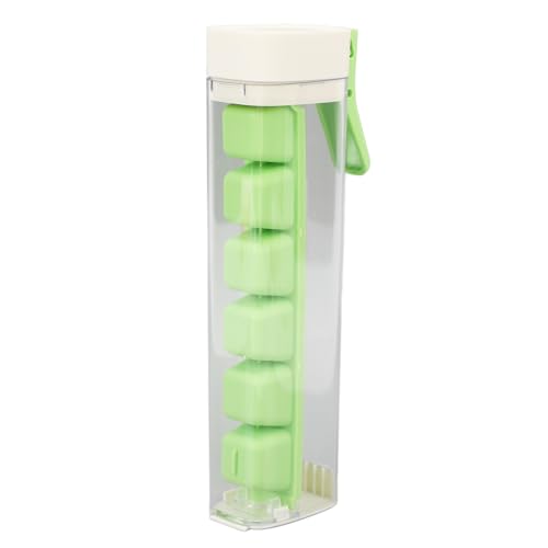 6 Gitterschiebungstyp ICE CUBES TABE MIT Easy Release, Abnehmbare PC -PP -Form für Sommergetränke Cocktails und Getränke (WHITE)