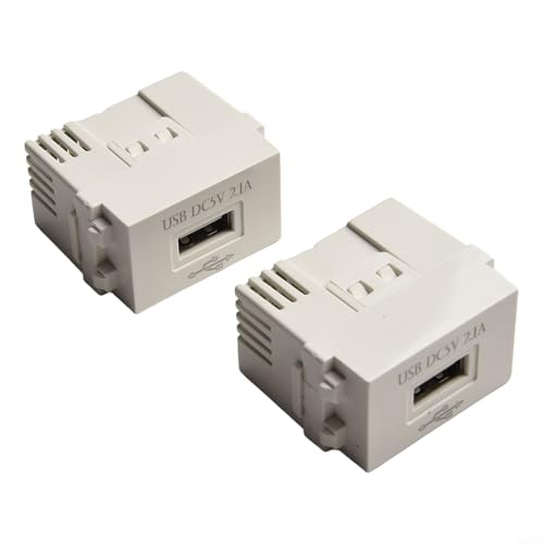 Stabiles USB-Netzadapter-Schaltermodul, praktische Lösung zum Aufladen von Heim- oder Hotelgeräten (2 Stück)