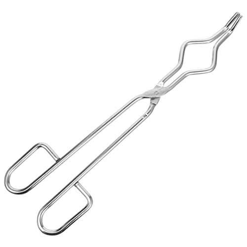 KICHOUSE 1 Stück Tiegelklemme Laborzubehör Laborartikel Experimentierzubehör Laborwerkzeug Laborhilfsmittel für Tiegelzange Becherklemme Und klemmbausteine Tiegelclip Edelstahlclip Silver