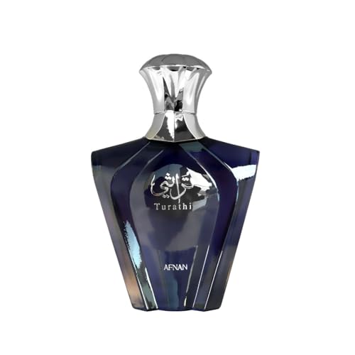 Afnan Turathi Homme Blue Eau de Parfum für Männer, 90 ml