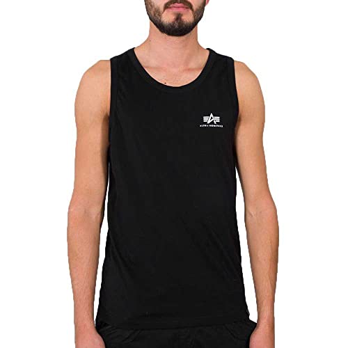 Alpha Industries Herren Small Logo top T-Shirt, Black, XL