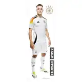 K&L Wall Art DFB Wandsticker Deutsche Nationalmannschaft Wandtattoo Fußballspieler Logo Fußball Trikot - Offizielles Lizenzprodukt (Wirtz, 30x90 cm, DFB)