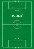PenBall© - Das Original: Stiftspiel für Fußballfans im extra großen Maxi A4 Format