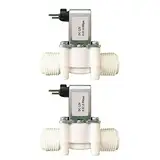 2 stück Wasserventil 12V DC Magnetventil 12V NC Elektromagnetventil, G1/2"" Einlasswasser Magnetventil für Wasserzufuhr Quad Außengewinde g1/2 Druckwassereinlass Magnetventil für Wassereinlass