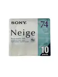 Sony Neige 74 minute blank minidisc 10 disc pack