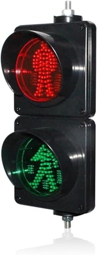 BAOLIQ Warnleuchten Stop and Go Rot/Grün mit 4 Zoll Linsendurchmesser Warnleuchten für Straßenmarkierungen (220 V)