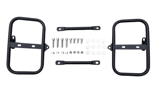 avdb-Moto Seitenkofferträger/Gepäckhalterung/Gepäckträger kompatibel mit ROYAL Enfield Himalayan 400/410 2018-2024, Scram 411 2022-2024 (Stahl)