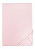 biberna Jersey-Spannbetttuch 0077155 Rose 1x 90x190 cm - 100x200 cm