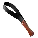 Lederpaddel mit Rutschfester Holzgriff, Reitgerte für Pferde, Hilfsmittel für das Pferdetraining, 48cm/19in Pferde Peitsche.