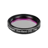 Svbony SV220 Astro Dual Schmalbandfilter, 1.25" 7nm H-Alpha OIII Filter, Reduziert Lichtverschmutzung, Geeignet für Farb-CMOS-Kameras, Teleskopfilter für Deep Sky Astrofotografie