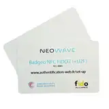 Badgeo NFC FIDO2 (+U2F) + DESFire EV2 8K, Passwordless NFC Chipkarte und Multifaktoren, für NFC-Endgeräte (Smartphone, Tablet, PC, Player)
